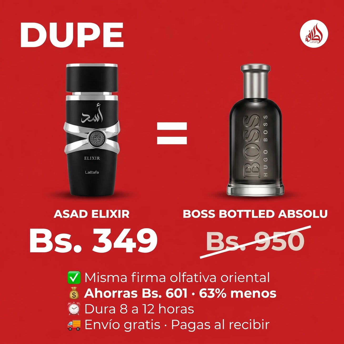 Lattafa Asad Elixir 100ml EDP Hombre