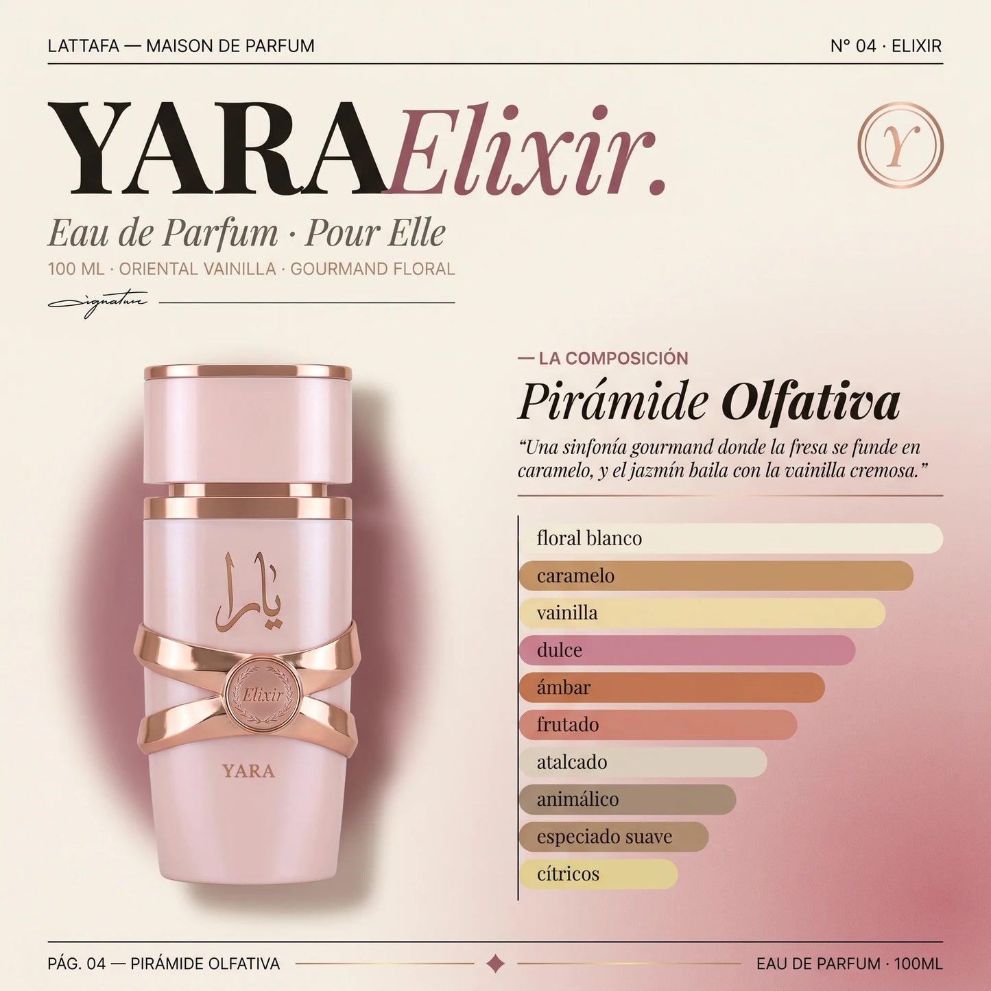 Lattafa Yara Elixir 100ml EDP Mujer